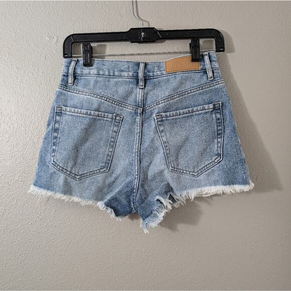 PacSun Light Blue Ripped Vintage High Waisted Denim Shorts - Picture 7 of 10